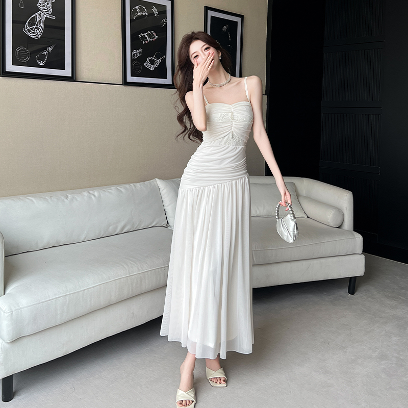 2026 Spring Summer Beaded Strapless Bodycon Long Dress for Women - Image 5