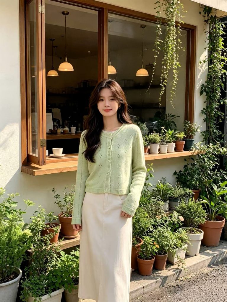 Women's Open Knit Cardigan Long Sleeve Spring Top 2026 New
