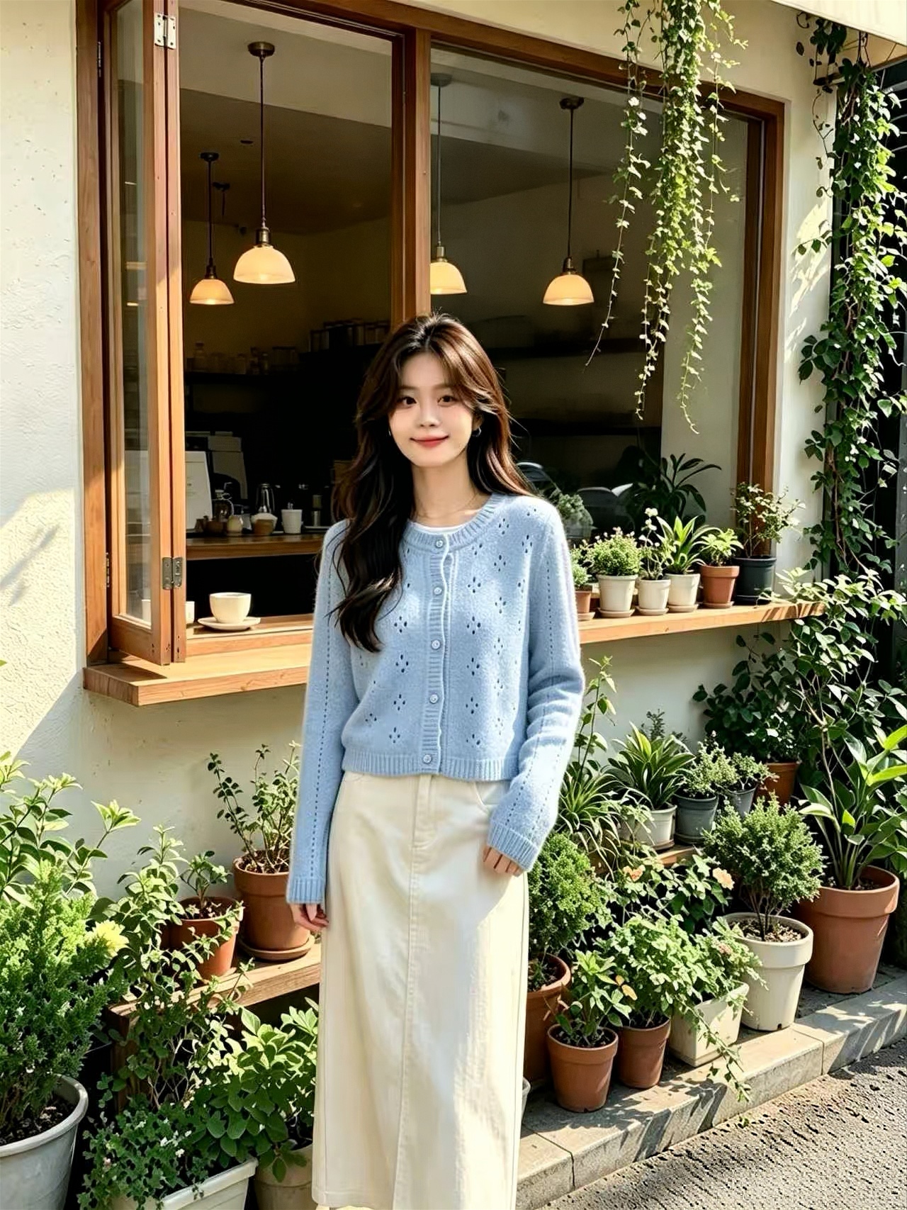 Women's Open Knit Cardigan Long Sleeve Spring Top 2026 New - Image 3